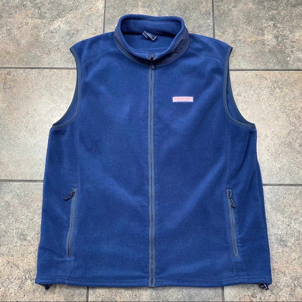 Men’s Vineyard Vines Full Zip Fleece Vest Size Large
